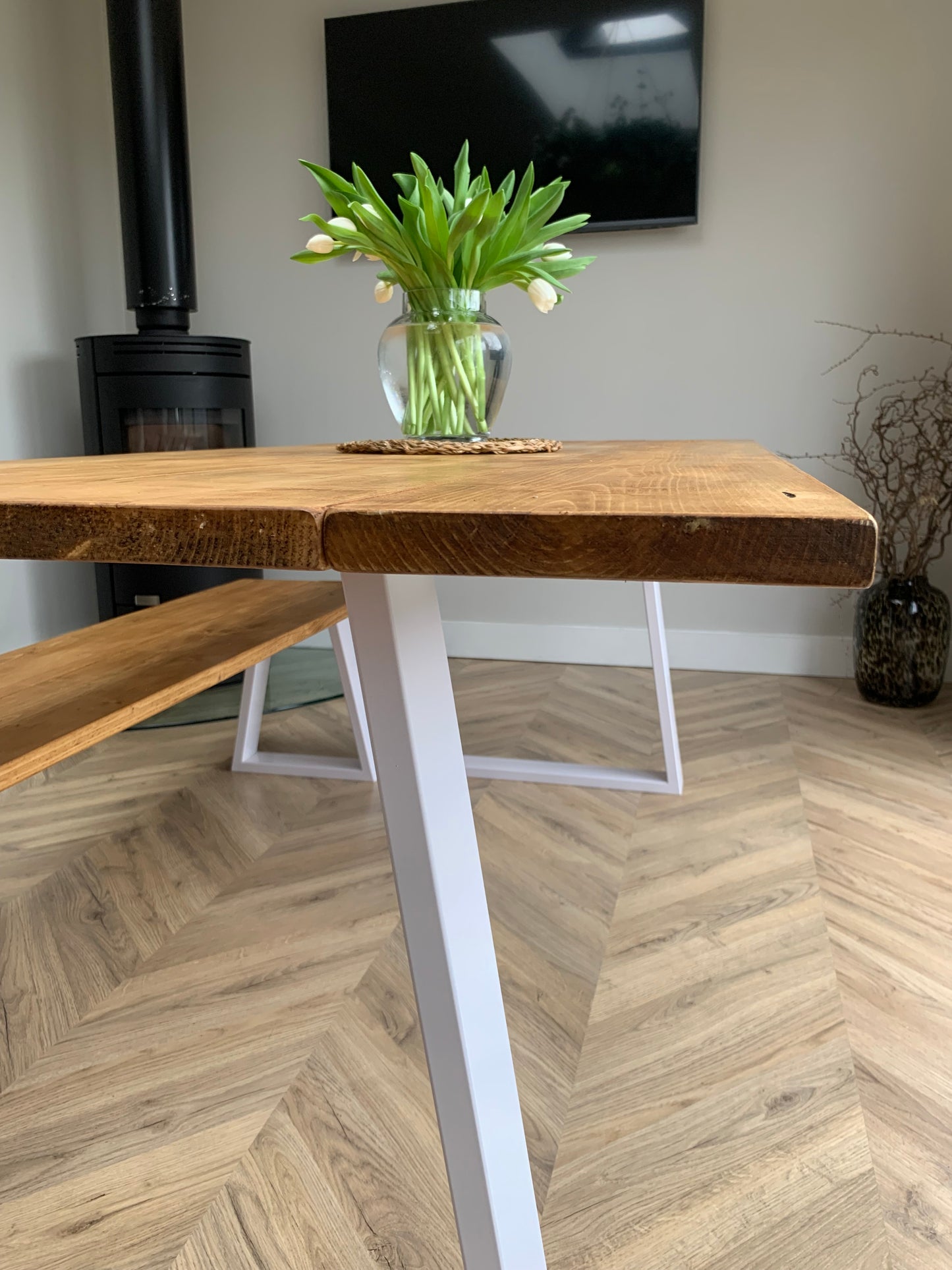 Dining Table - White Legs